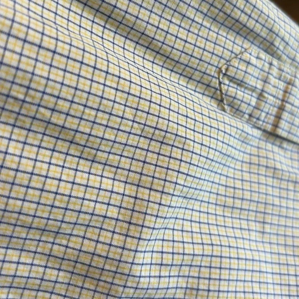 Polo Ralph Lauren Andrew Button-Down Shirt – Yellow & Blue Check – Size 17 32/33